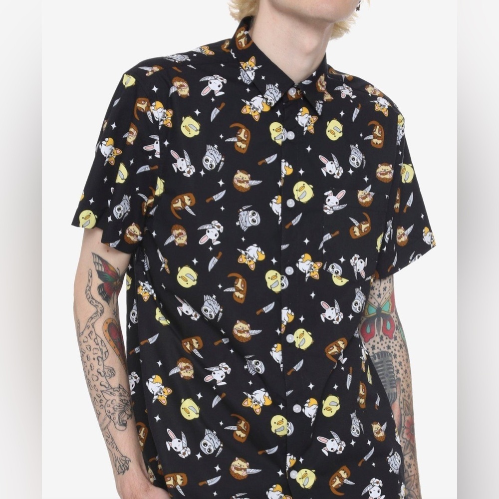 Hot Topic Cute Animals With Knives& Stars Shirt Size XS cutegoth softgoth cute